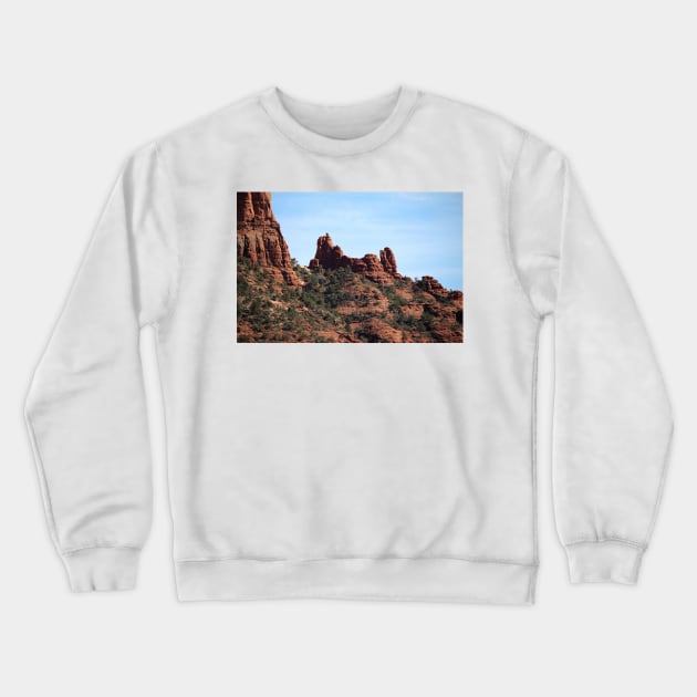 Snoopy Rock Sedona Crewneck Sweatshirt by croper